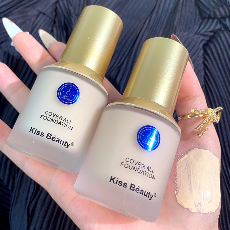 Kem lót nền Kiss Beauty mềm mịn mát da che khuyết điểm sáng da dạng nắp ấn
