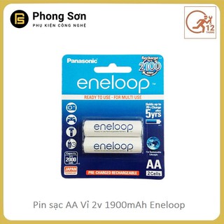 Hình ảnh thu nhỏ Pin Sạc AA (2A) Panasonic Eneloop - Vỉ 2 Viên ,dành cho máy ảnh chuyên nghiệp ,đèn Flash-0