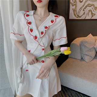 Đầm Xòe Tay Ngắn Xinh Xắn Dành Cho Nữ