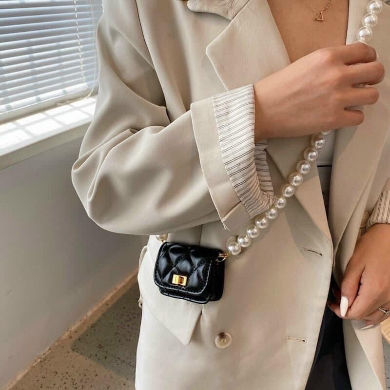 TÚI ĐEO CHÉO, Túi Dây Ngọc Mini Siêu Xinh