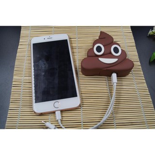 SẠC dự phòng CỤC SHIT MÀU NÂU cute-sạc phòng ngừa hình cục cứt dễ thương màu nâu
