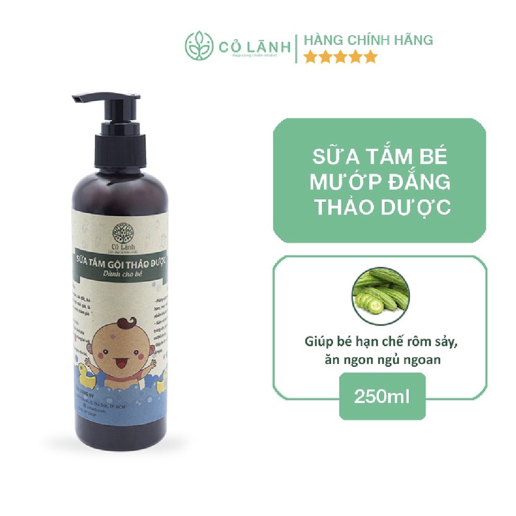 Sữa tắm thảo dược mướp đắng Cỏ Lành 250ml