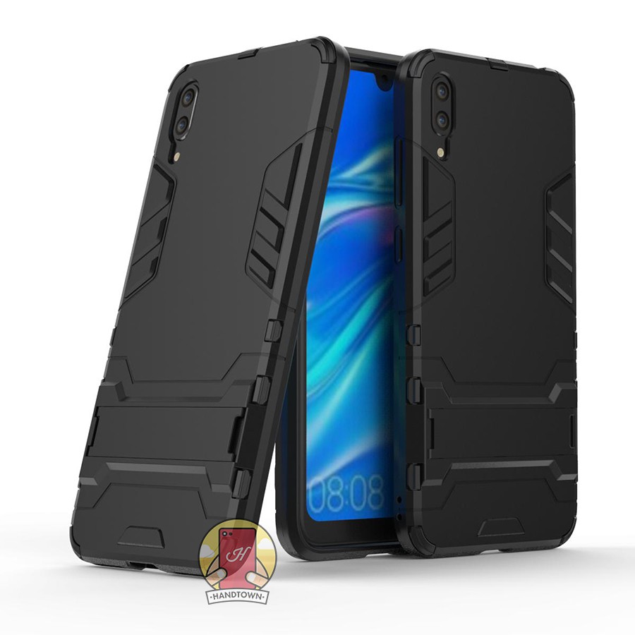 Ốp Lưng Cho Huawei Y7 Pro 2019 IRON - MAN Nhựa PC Cứng Viền Dẻo Chống Sốc