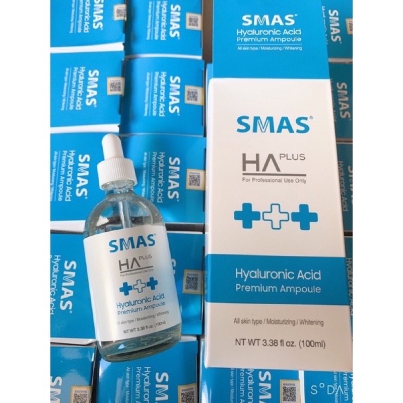 Serum SMAS / S MAS HA PLUS Dưỡng Ẩm, Phục Hồi Da - 100ml
