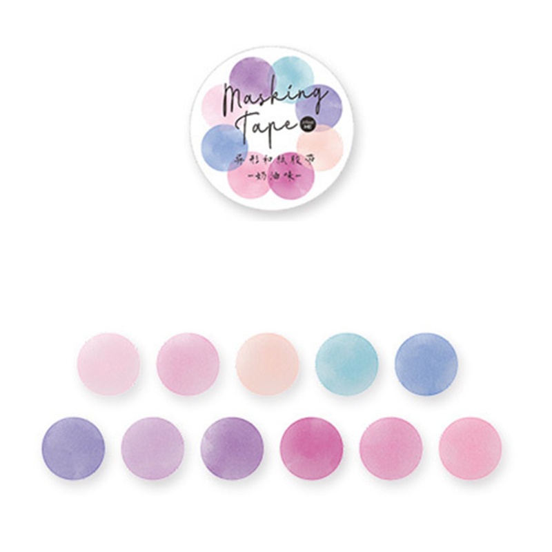 Set 100 băng keo dán chấm bi nhiều màu sắc