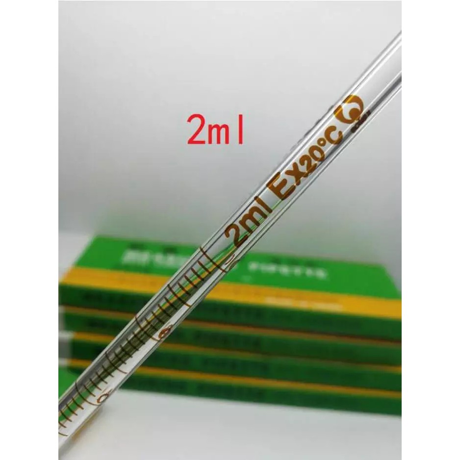 Pipet thuỷ tinh thẳng có thể tích 1ml đến 50ml dài 30cm