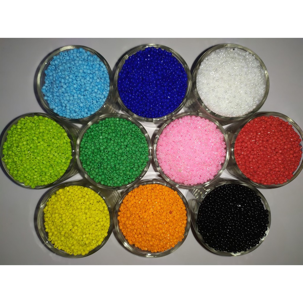20gr hạt cườm tấm nhiều màu  - Nguyên liệu làm hamdmade giá tốt