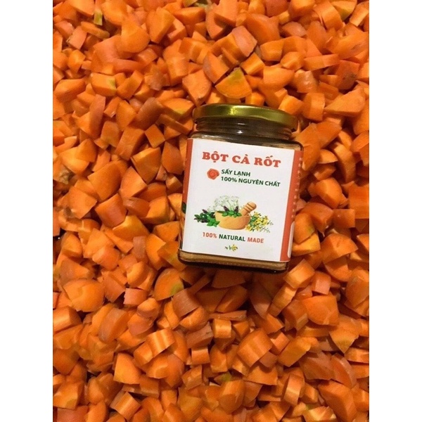[HCM] Bột cà rốt sấy lạnh nguyên chất