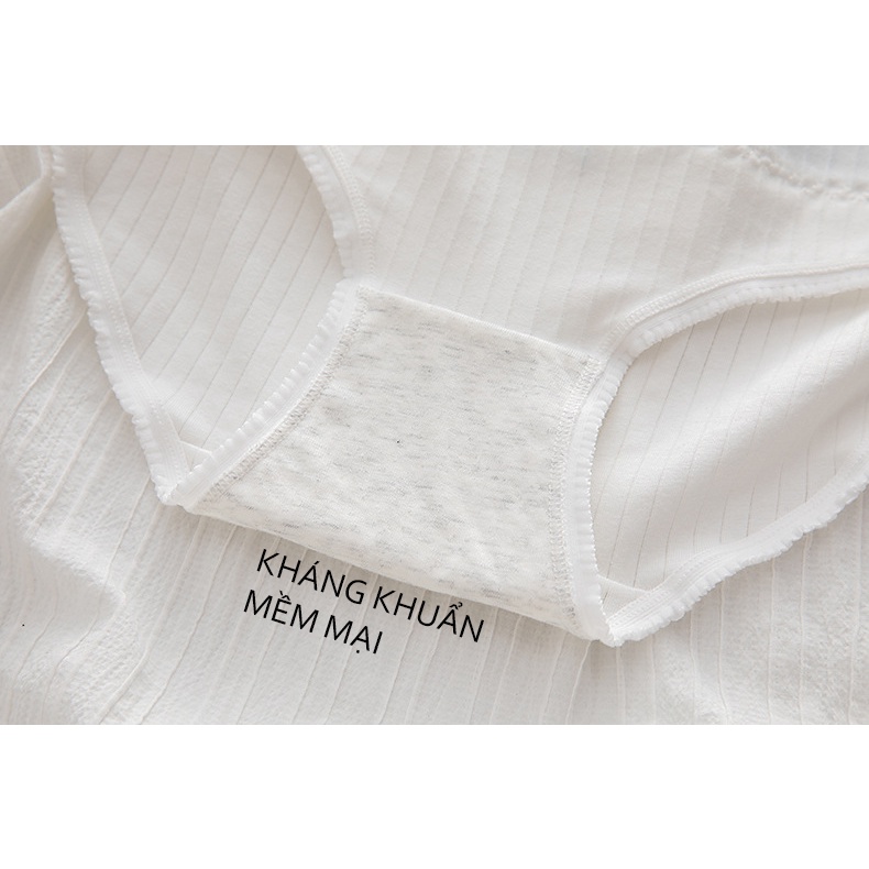 Quần lót cute nữ cotton gân tăm hoạ tiết hình cún Digi 316