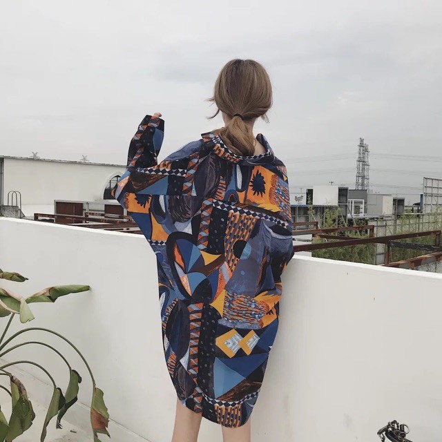 [ORDER] Áo sơmi dáng dài đuôi tôm hoạ tiết pha màu (Ảnh thật ở cuối) - NDP Clothing