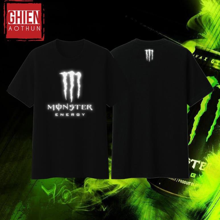 BÁN CHẠY Áo Thun Energy Drink Phản Quang Monster / có size cho trẻ em