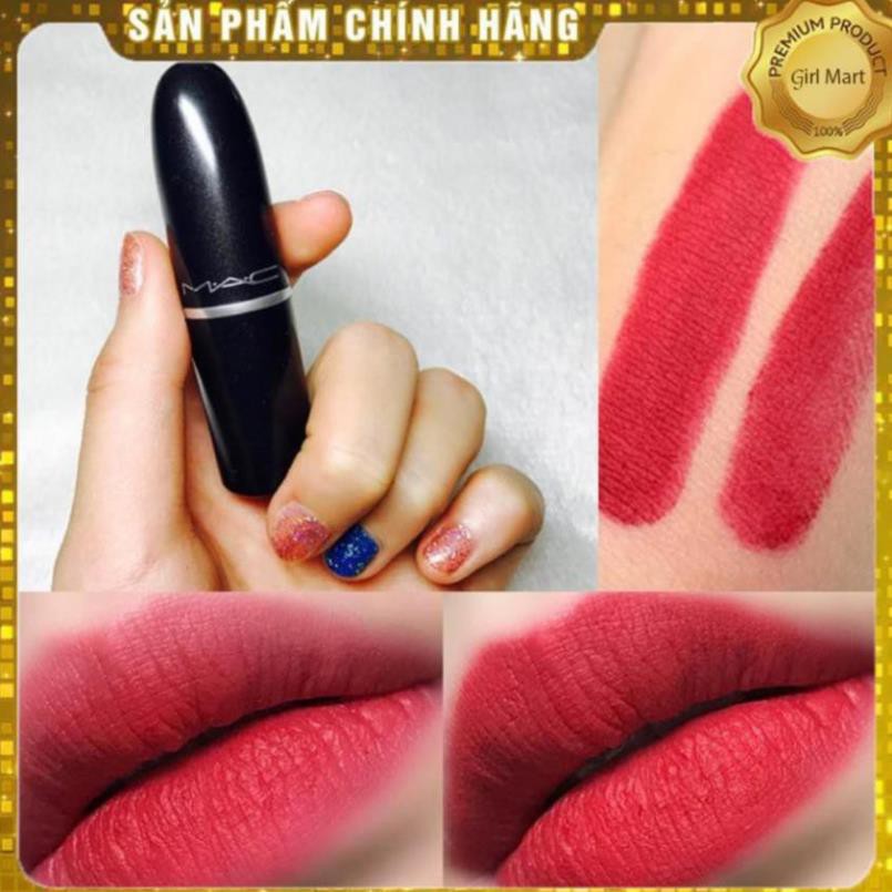 Son Mac Ruby Woo 707 màu đỏ cổ điển siêu sang chảnh