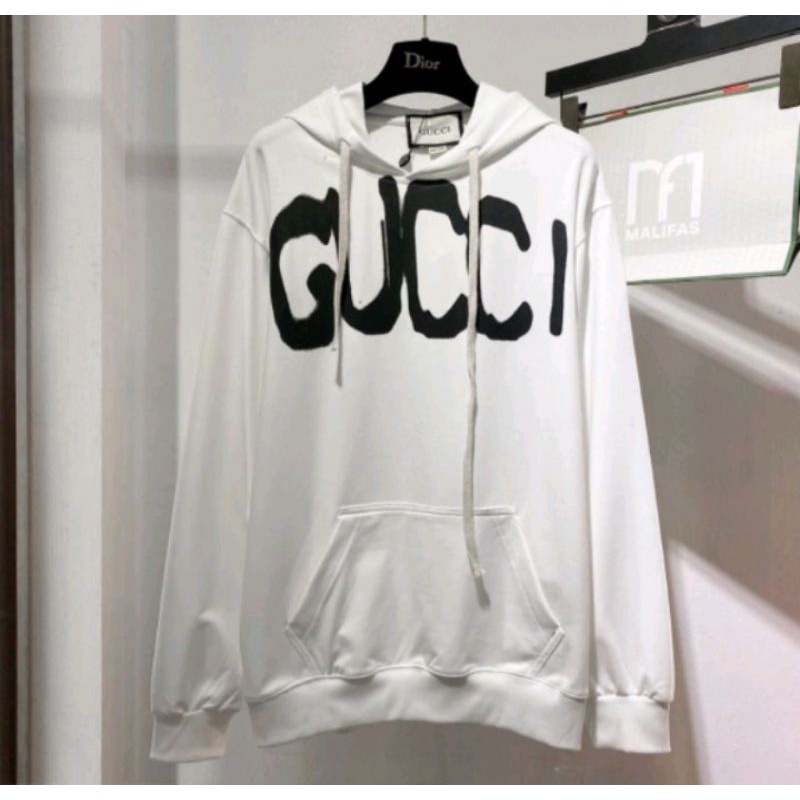 áo hoodie in logo gucci bằng da 👍