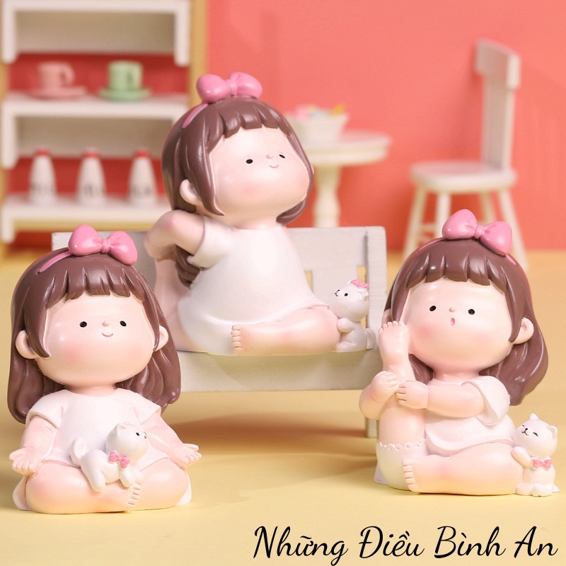 Tượng cô gái tập Yoga dễ thương mang lại an nhiên trong cuộc sống 💕FREESHIP 50k💕 - Những Điều Bình An