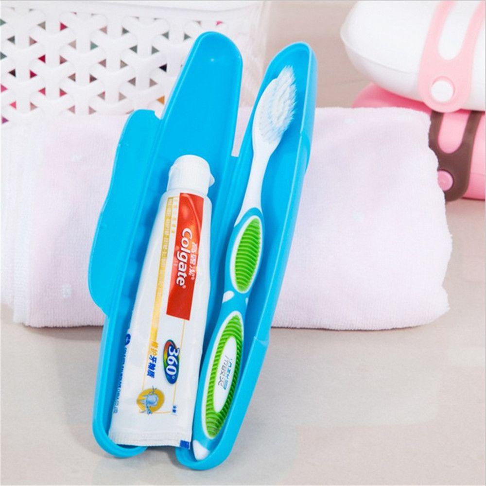 Hộp Đựng Bàn Chải Đánh Răng Du Lịch Màu Kẹo Dễ Thương Ốp