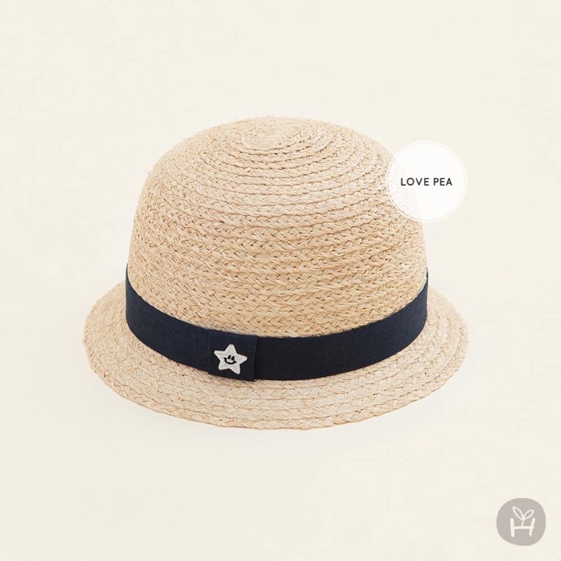Mũ cói vành tròn Happy Price🇰🇷 cho bé trai và bé gái