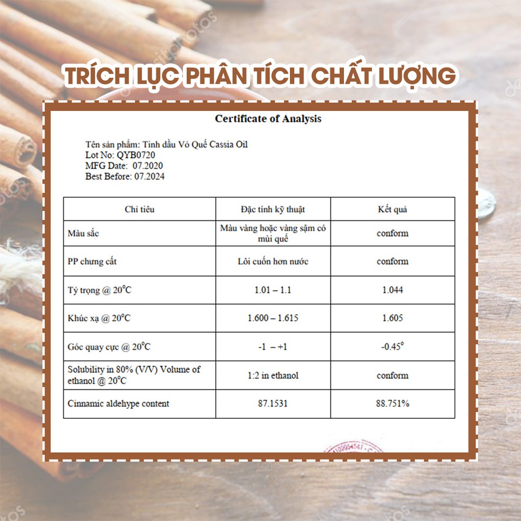 Tinh dầu Quế AROMA Cinnamon, tinh dầu thơm phòng khử mùi dưỡng da ngăn mụn, nguyên chất thiên nhiên