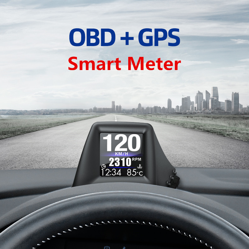 Hệ thống hiển thị hướng lên trên ô tô Tốc độ RPM Điện áp GP S OBD2 Xóa mã lỗi