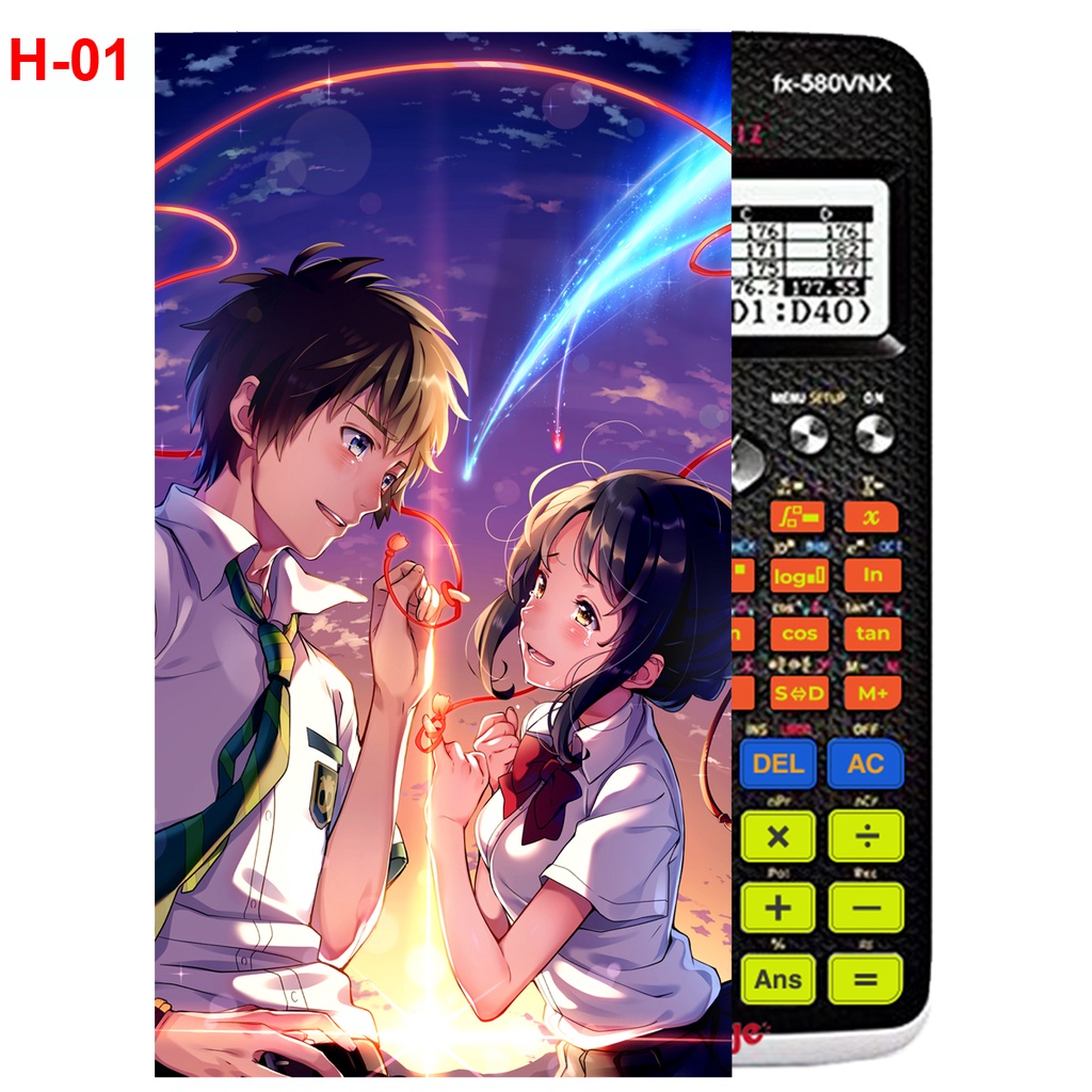 Decal Máy tính CASIO fx570, fx580...anime Your Name