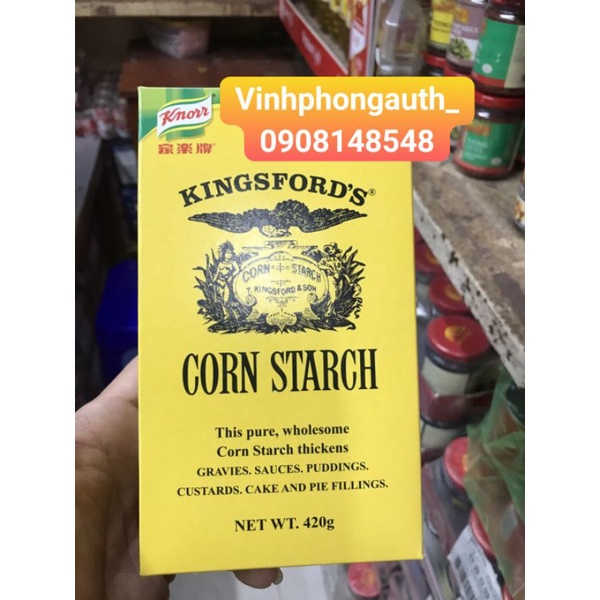 BỘT BẮP KNORR KINGSFORD CORN STARCH 420G