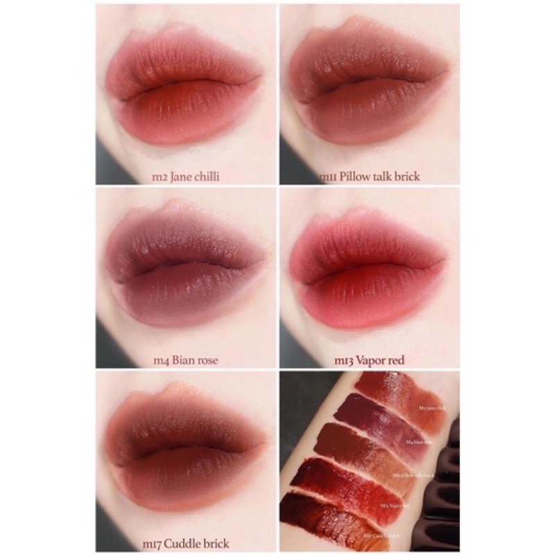 Son Kem Lì Merzy Noir In The Mellow Tint vỏ đen 4g #M13 mẫu mới