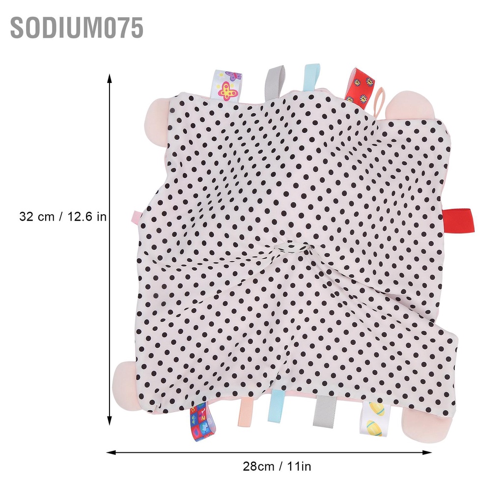 Có thể bán buôn Khăn xoa dịu giấc ngủ nhẹ Đồ chơi êm ái sang trọng cho bé 0‑36 tháng tuổi Sodium075 Hàng giao ngay