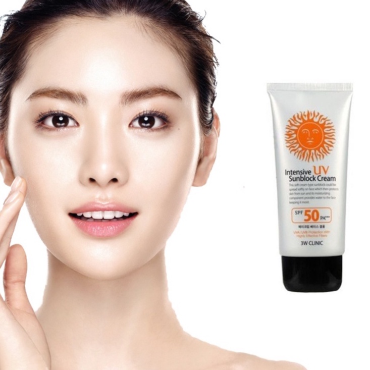 Kem Chống Nắng 3W Clinic Intensive UV Sunblock Cream SPF 50 PA+++