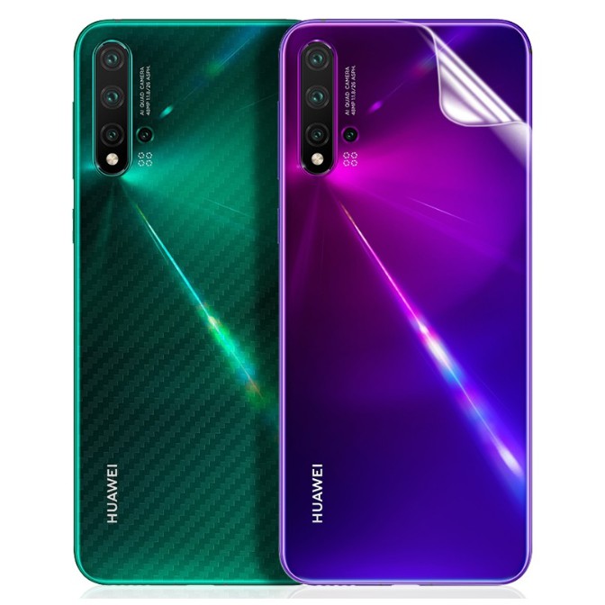 Set 2 Miếng Dán Sợi Carbon Bảo Vệ Mặt Lưng Điện Thoại Huawei NOVA 5T/NOVA 3/3I/P30/P 30PRO/P20