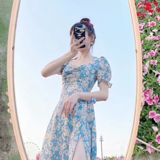 ĐẦM MAXI HOA XẺ TÀ