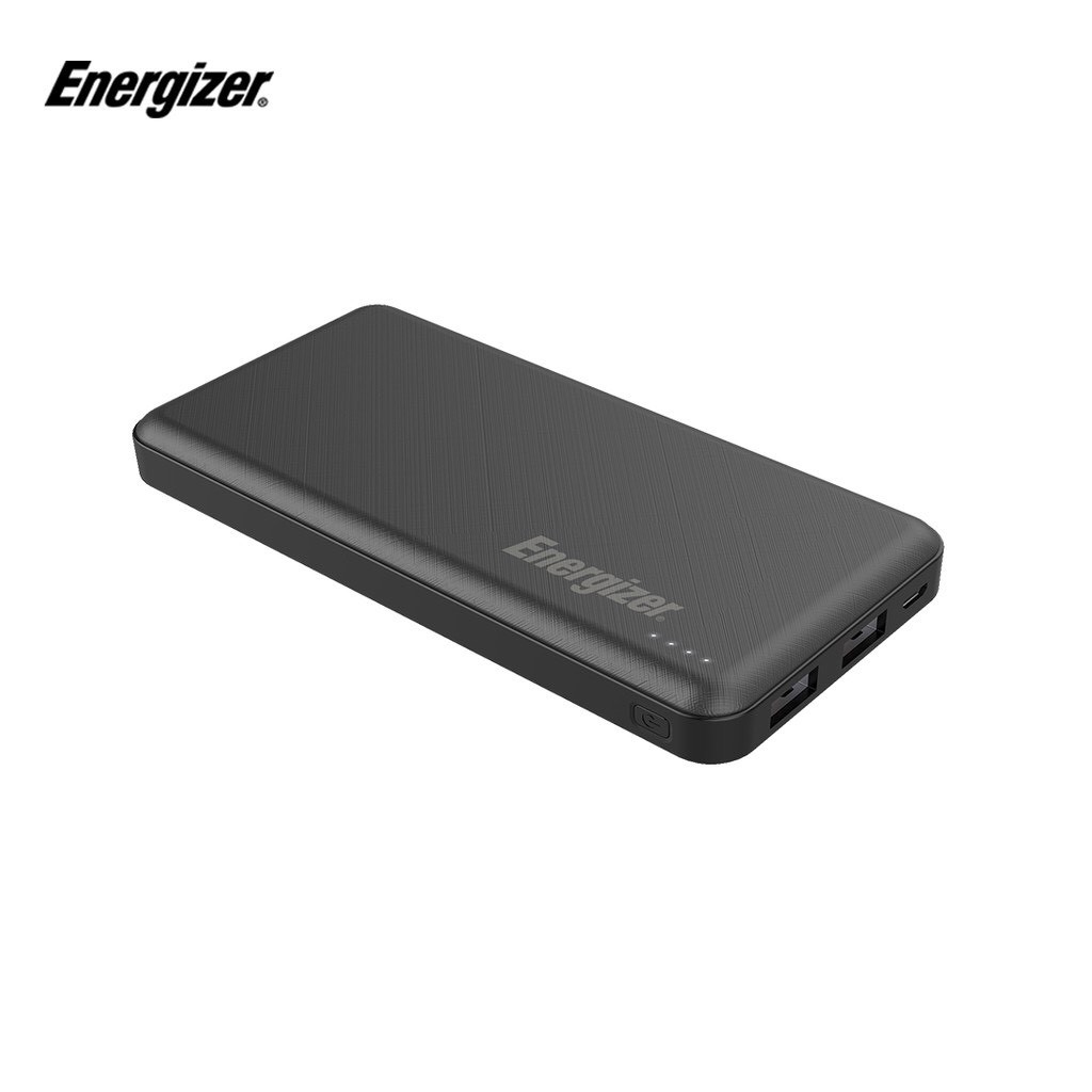 Sạc dự phòng Energizer 10.000mAh UE10053-Thiết kế sang trọng, tích hợp 2 cổng USB-A outputs - Hàng Chính Hãng