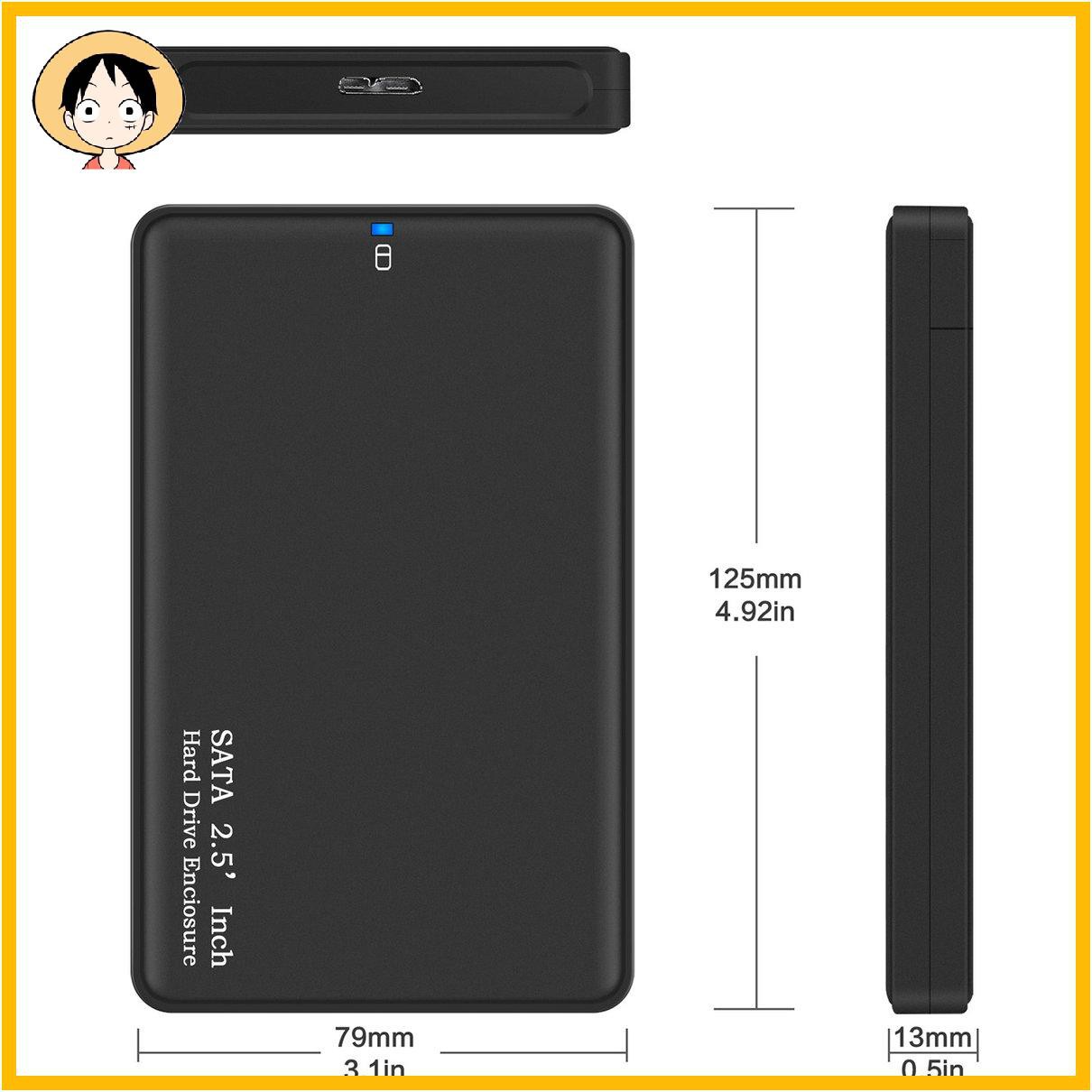 Hộp Đựng Ổ Cứng Di Động 2.5-inch Hỗ Trợ 2tb Hdd Sata Sang Usb 3.0 Ssd Hdd (0309) | BigBuy360 - bigbuy360.vn