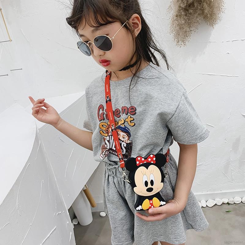 Túi Đeo Chéo Hình Chuột Mickey Đáng Yêu Dành Cho Bé