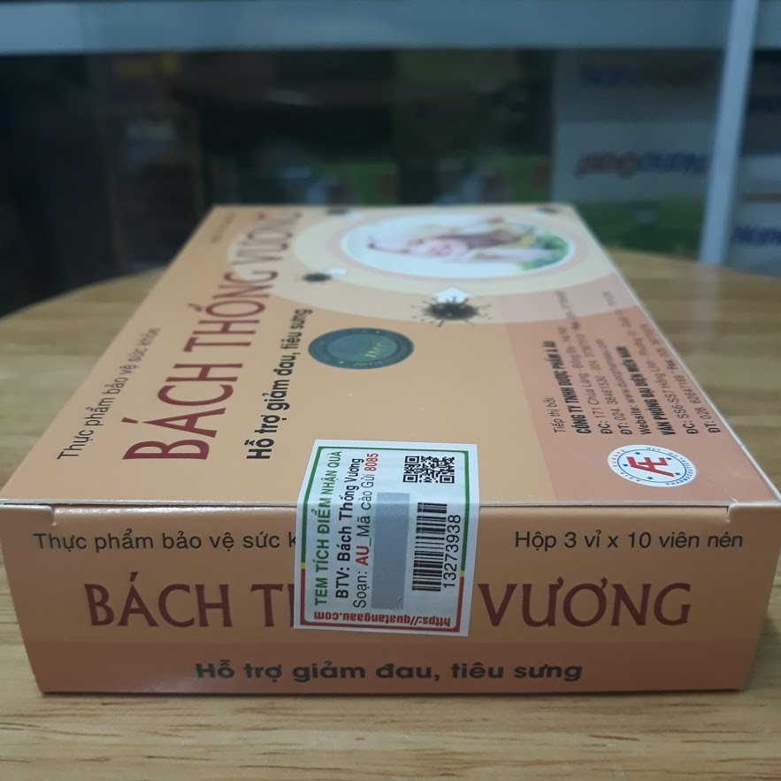BÁCH THỐNG VƯƠNG - HỖ TRỢ GIẢM ĐAU ,TIÊU SƯNG