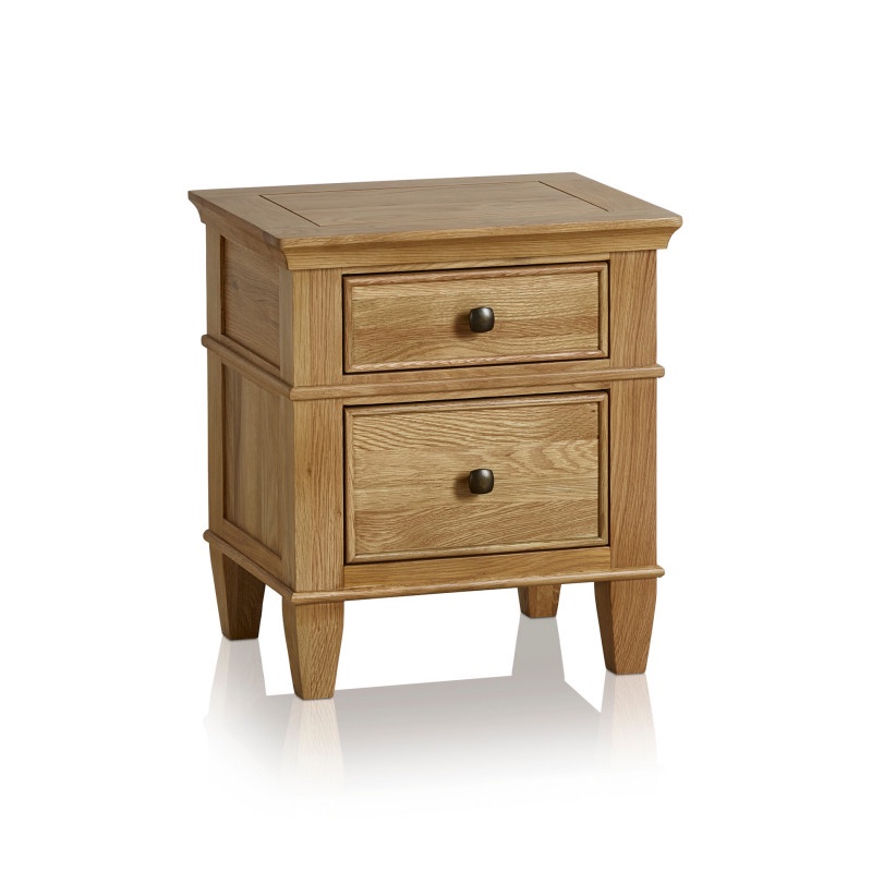 Tủ đầu giường 2 ngăn Classic gỗ sồi IBIE