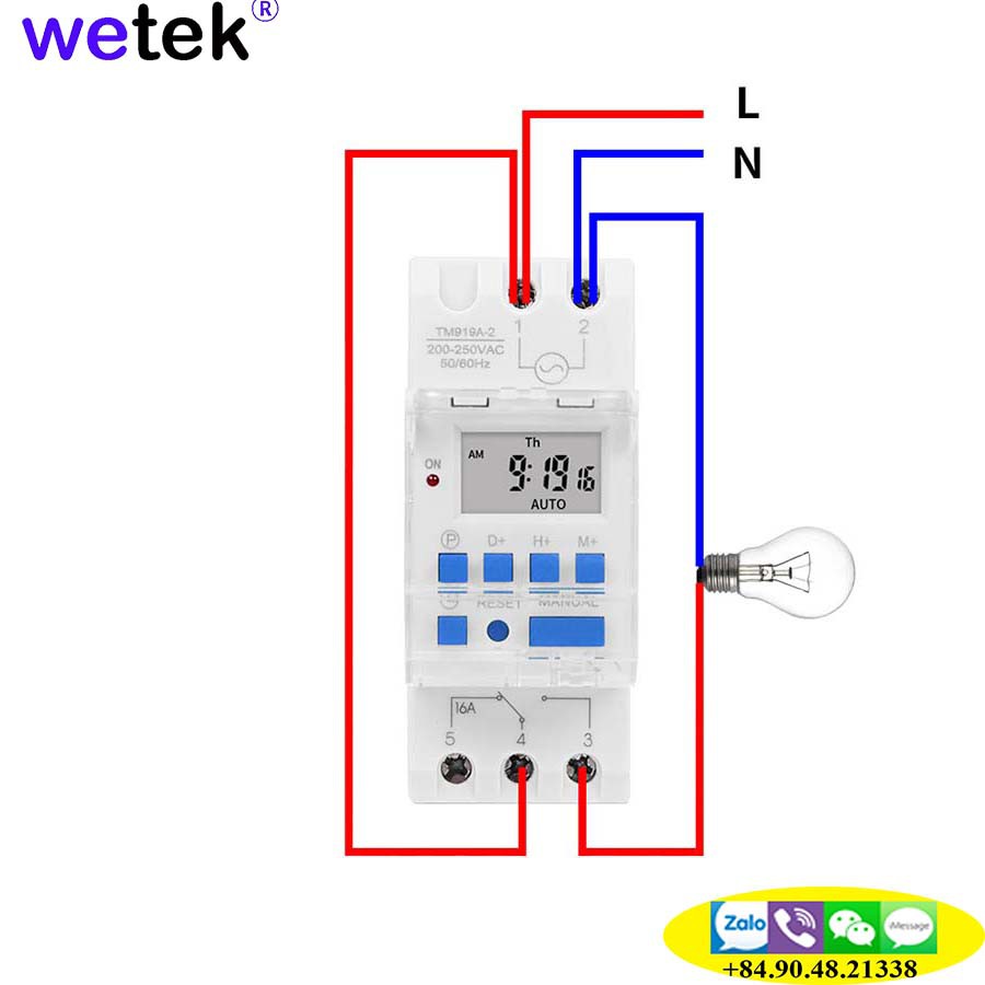 SINOTIMER TM919A, CÔNG TẮC HẸN GIỜ GIÁ RẺ TỐT TIMER 24H 7 NGÀY, PIN THAY ĐƯỢC, TIẾP ĐIỂM RA 16A, 16 LẦN ON/OFF MỖI NGÀY