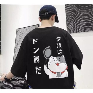 Áo Thun Nam form rộng Unisex ✅ VIDEO ẢNH THẬT MÈO THẦN TÀI 🔴 Áo Thun Nữ Form Rộng tay lỡ | U&I Unisex Fashion