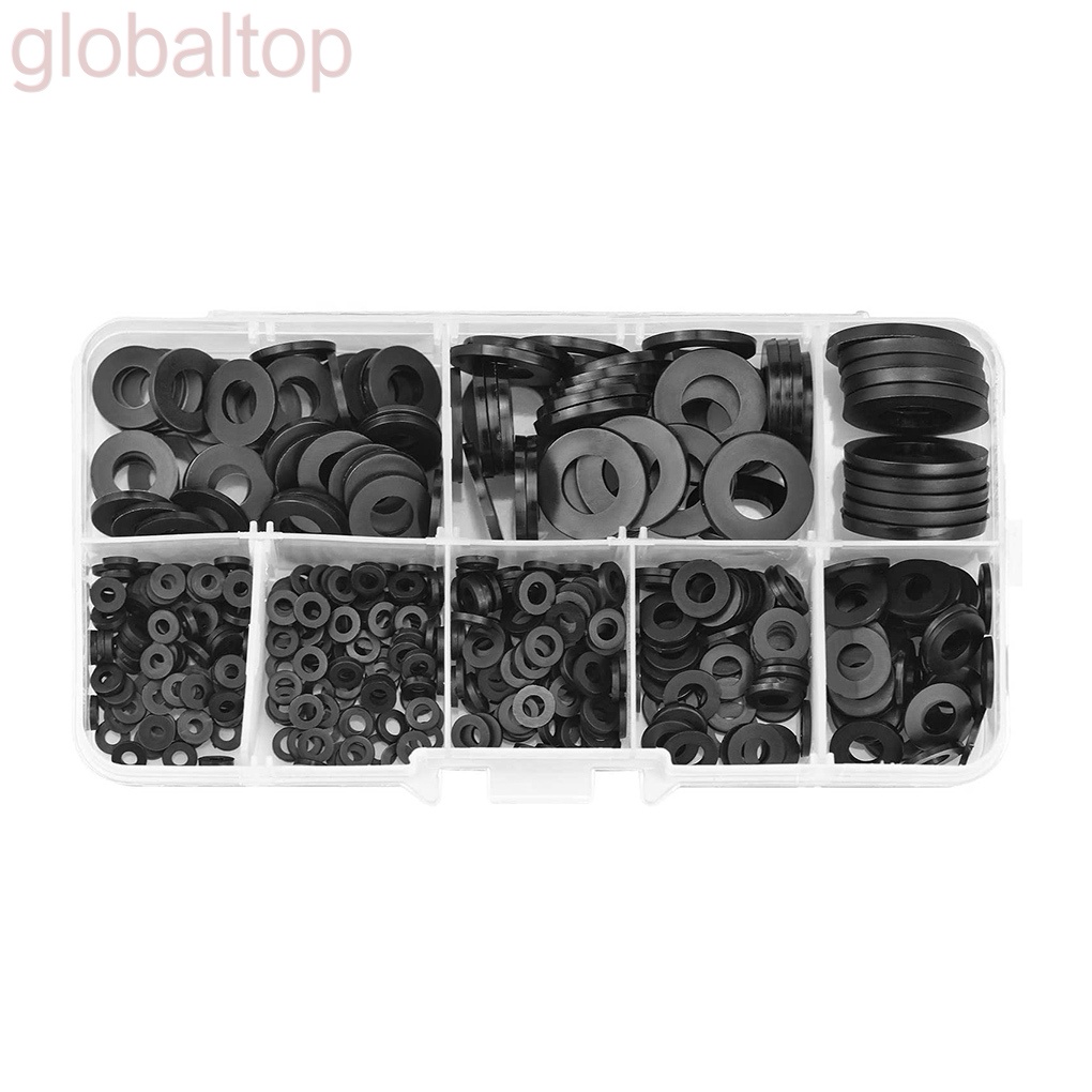 Set 500 vòng đệm M2-M10 bằng nylon kèm hộp đựng