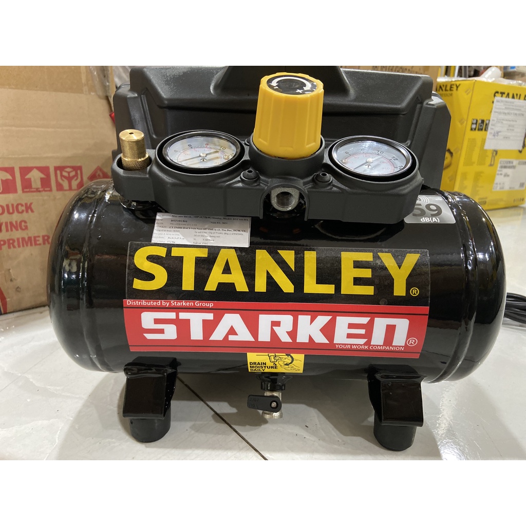 MÁY NÉN KHÍ SIÊU GIẢM ÂM STANLEY MODEL DST101/8/6