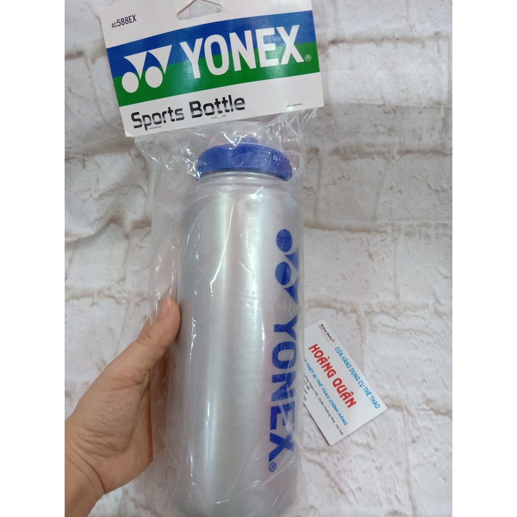 Bình nước Yonex dùng trong thể thao xanh - xám
