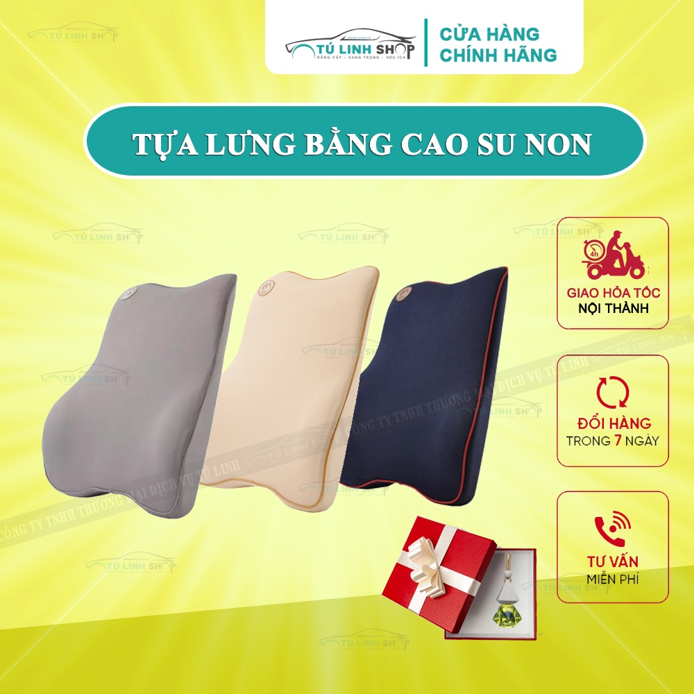 [Mã LIFEAUMAY giảm 10% tối đa 30k đơn 150k] Gối tựa lưng cao su non cao cấp + Tặng quà