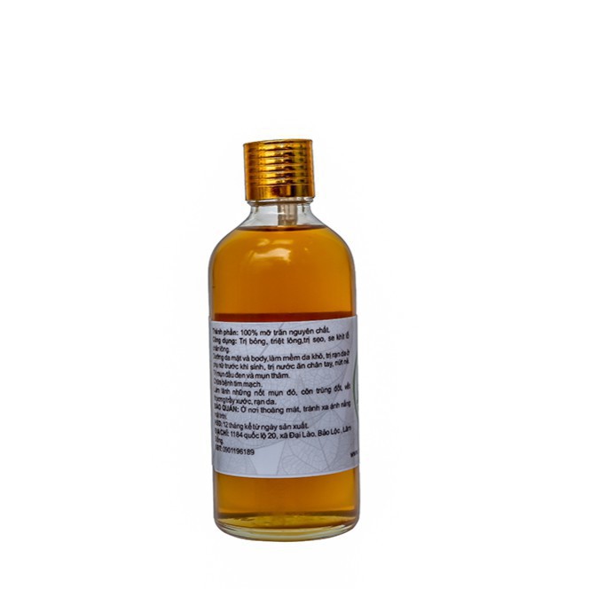 Mỡ trăn làm sáng và mịn da Bảo Nam 100ml