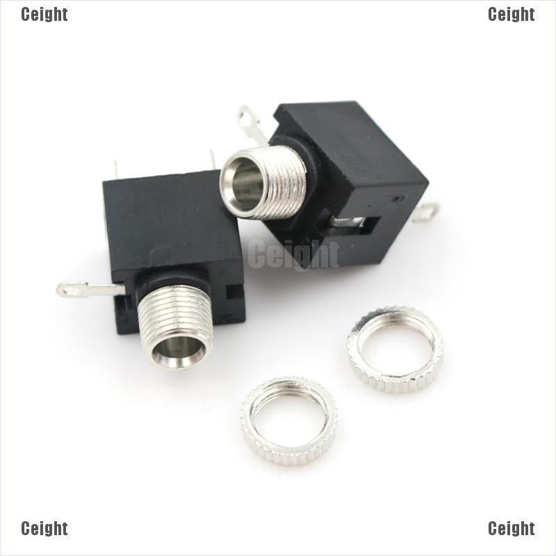 (Cei) 20pcs 3.5mm Female Connector 3 Pin Headphone Jack Socket Mono Channel PJ-301M  _cei