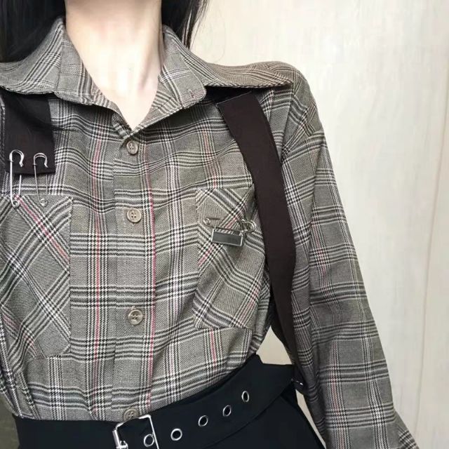 [ORDER+ẢNH THẬT] Set váy áo sơ mi kẻ dáng dài + chân váy xếp li cách điệu Ulzzang BLACK PINK siêu xinh - độc - hot | BigBuy360 - bigbuy360.vn