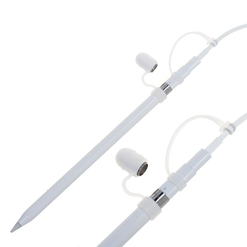 Bộ nắp đậy bút cảm ứng, nắp đậy đầu dây cáp và nắp đậy đầu ngòi chống mất cho Apple iPad Pro