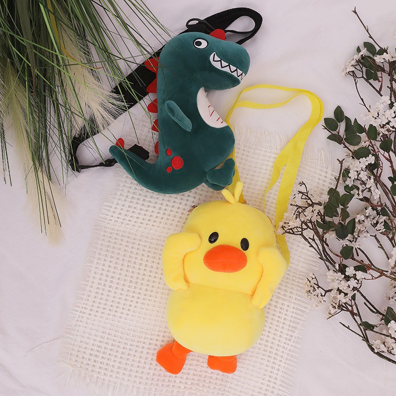 Ba lô túi xách hình vịt vàng xinh xắn và khủng long dễ thương cho bé