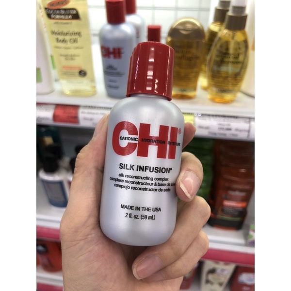 Tinh dầu dưỡng tóc CHI Silk Infusion| Mái tóc mềm mại bóng mượt và chắc khỏe