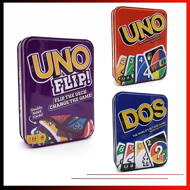 Trò Chơi Thẻ Bài UNO Wild / UNO Flip / DOS Phiên Bản Tiếng Anh