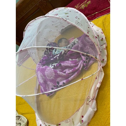 Mùng chụp cho bé Kiều Phi - Màn chụp tự bung cho bé lớn, sơ sinh chống muỗi gấp gọn có mái che sáng