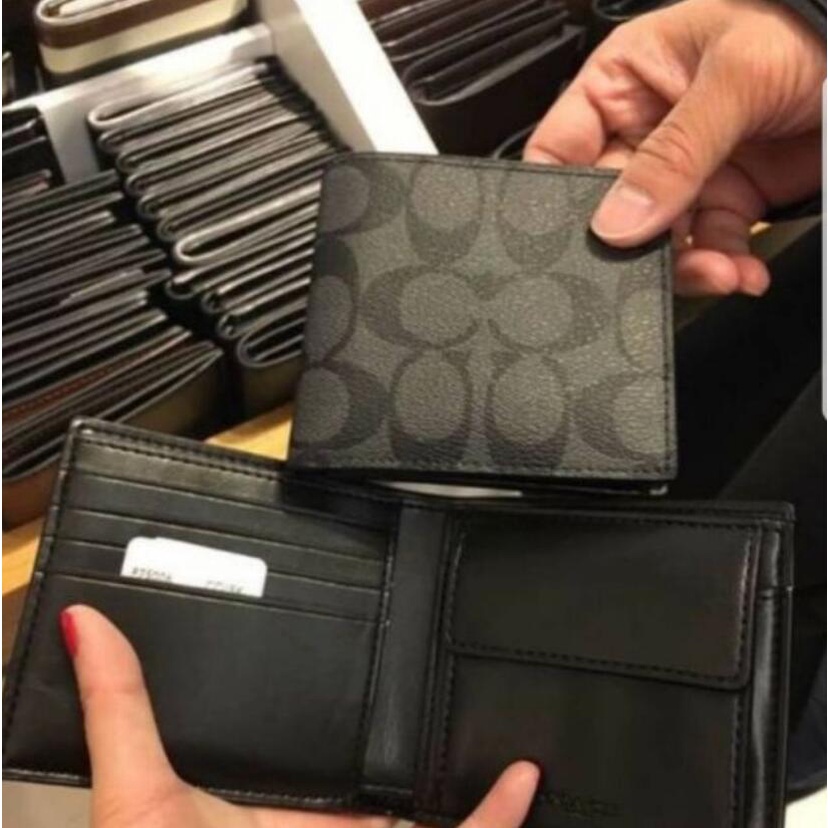 Ví nam COACH/Ví da sang trọng  F74993 cho nam