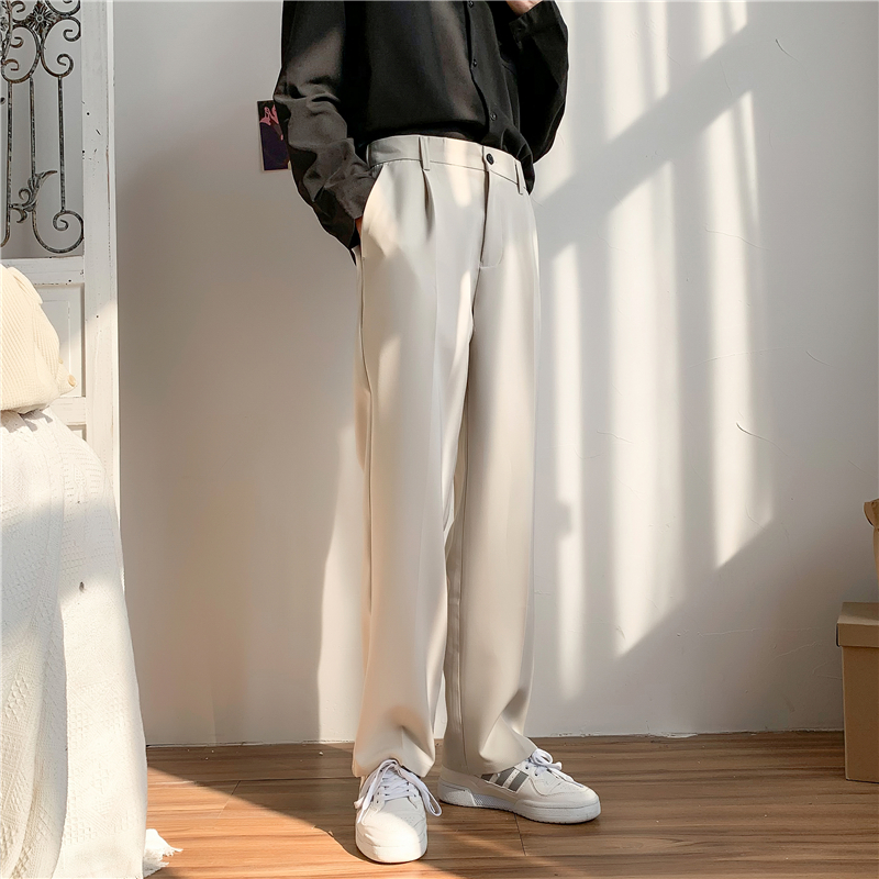 Quần Tây Ống Đứng Phong Cách Nhật Bản Thời Trang Cho Nam 3 Màu Size S-4XL